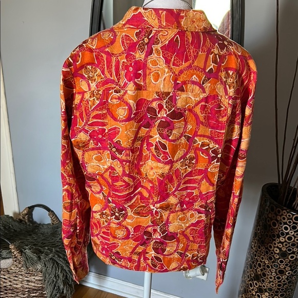 Vibrant Pink and Orange Women's Jacket - Picture 5 of 6
